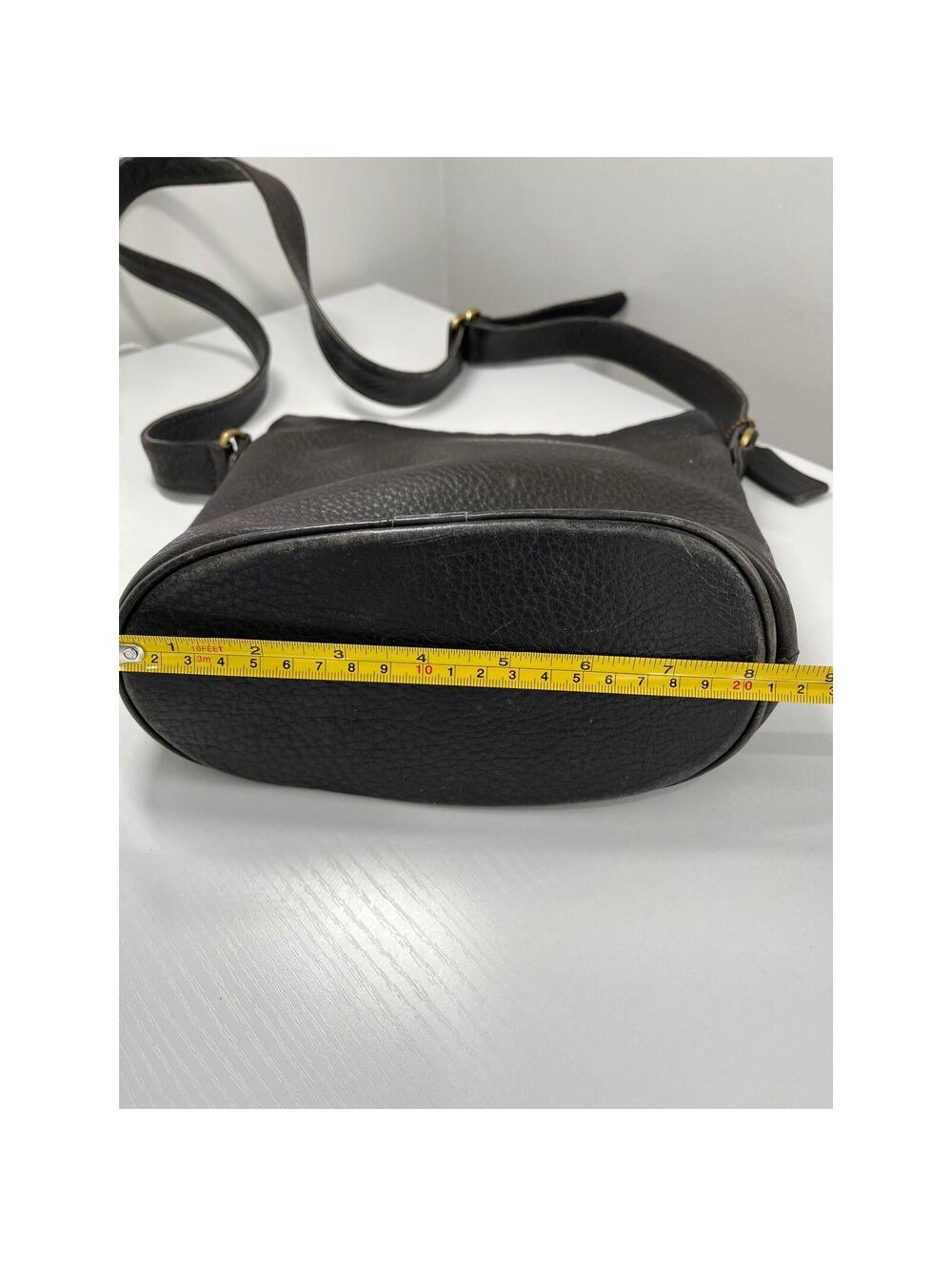 Vintage Coach Sonoma Small Bucket Bag Espresso Pebbled Leather 4907 1995 - Picture 3 of 9
